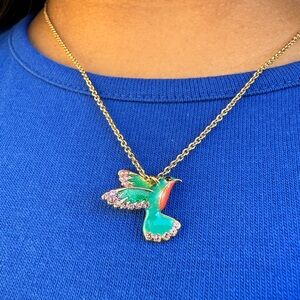 ♠️kate spade hummingbird mini pendant